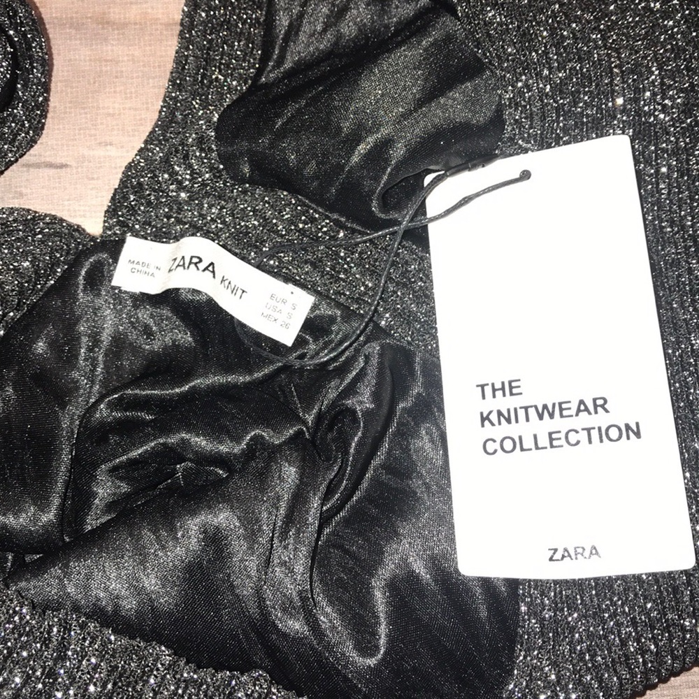 NWT Zara Shimmery Multi-way Dress Size Small - Picture 3 of 3